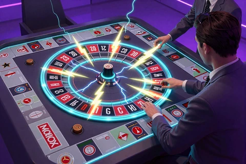 Lightning Roulette und Monopoly Live Tische mit elektrischen Multiplikatoren