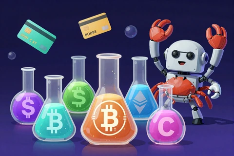 CasinoLab Zahlungsmethoden mit Kryptow&auml;hrungen und Karten in Laborkolben