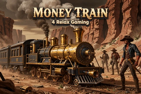 Money Train 4 Bonus Buy Slot Cover mit Steampunk-Zug