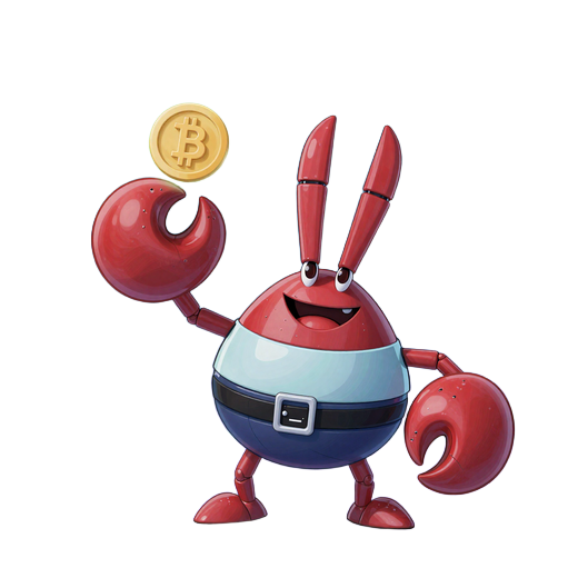 Bonus Crab Roboter mit schwebenden Krypto-M&uuml;nzen Bitcoin Ethereum USDT als Molek&uuml;le